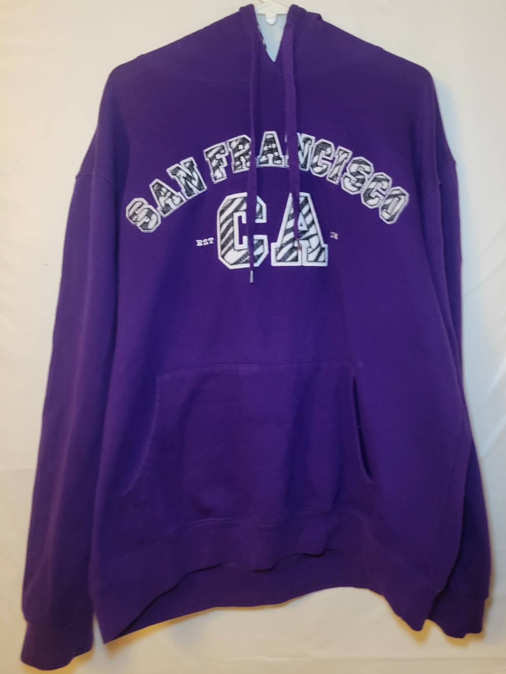 Purple 'San Francisco CA' Pullover Hoodie